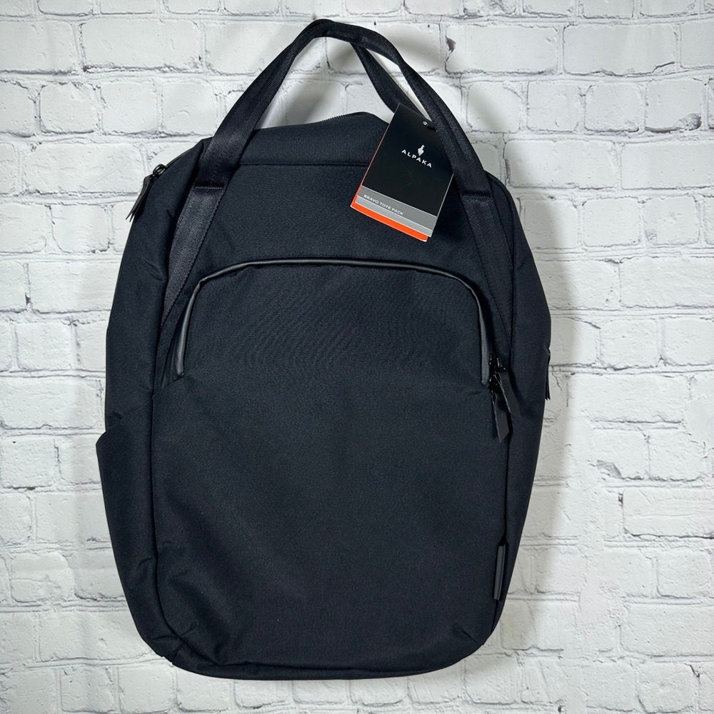 Alpaka Bravo Tote Pack Black Axoflux 300D Convertible Backpack AA010490121 NEW